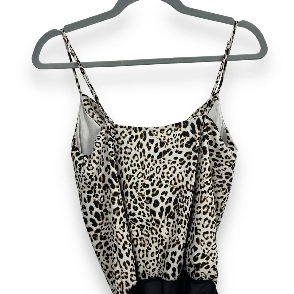 ASTR Bodysuit Womens Small Cheetah Leopard Animal Sexy Feminine Mob Wife - Picture 9 of 14